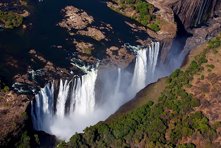 JUMPING INTO THE DEVIL'S POOL IN AFRICA